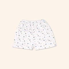 Quần sơ sinh ngắn Xe Nôi xanh