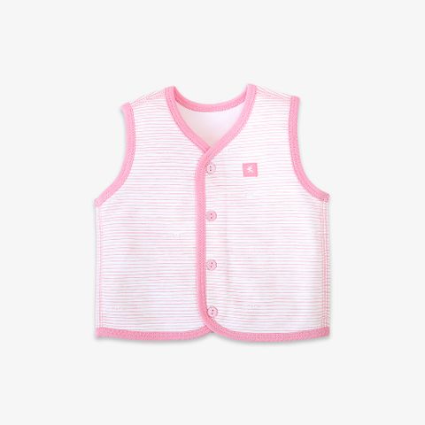 Áo gile 2 lớp sọc hồng