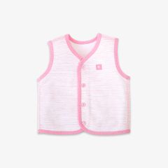 Áo gile 2 lớp sọc hồng