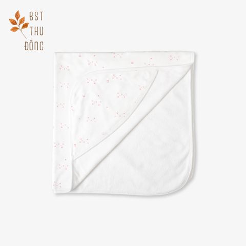 Tấm quấn sơ sinh 2 lớp Mèo hồng