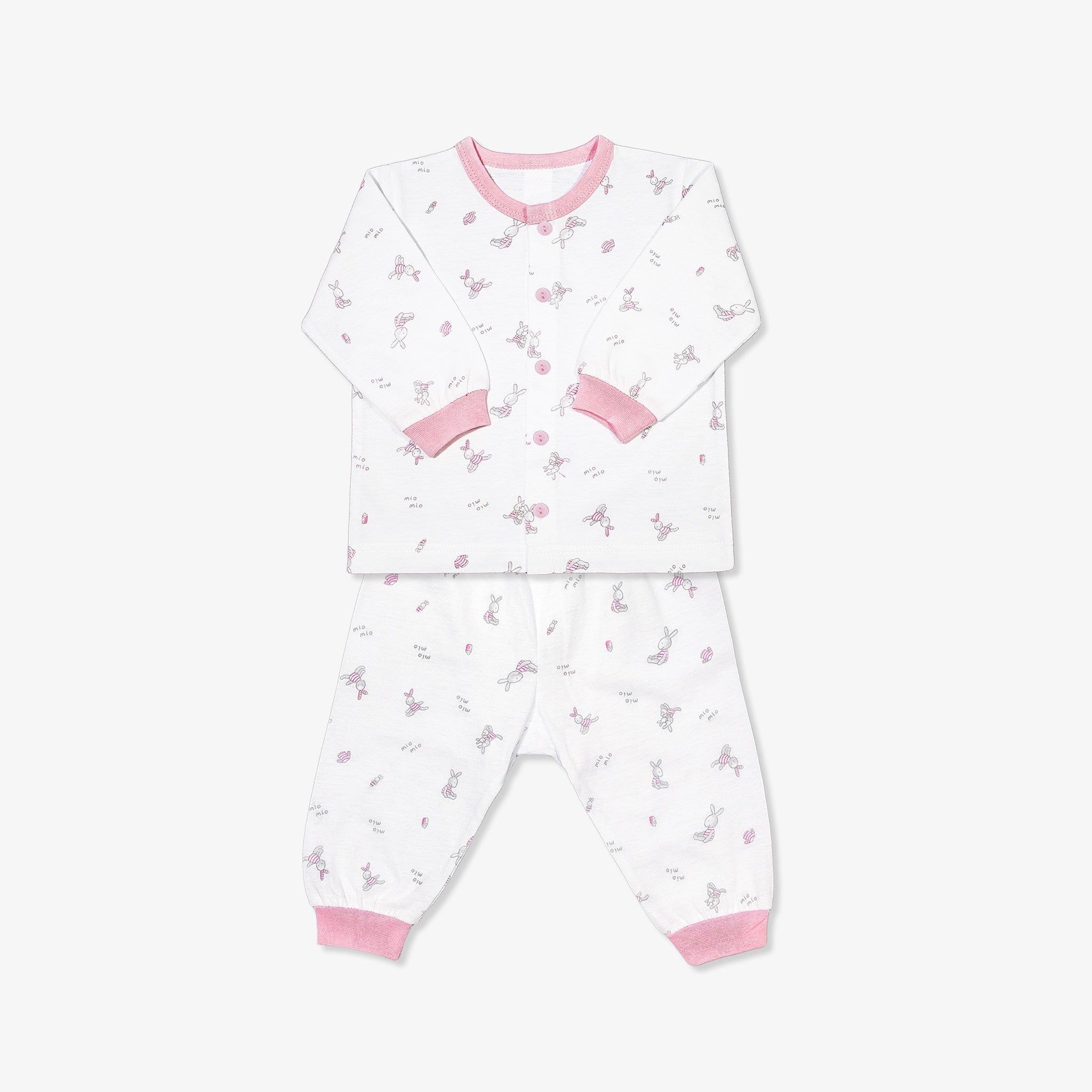 Bộ sơ sinh dài Thỏ hồng