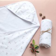 Tấm Quấn 2 Lớp Thu Đông MIOMIO, Họa Tiết: Thỏ, Sọc, Mèo, Mèo Mây Cho Bé Trai Bé Gái, Freesize, Vải Interlock Cotton