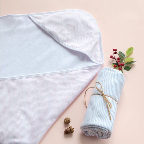 Tấm Quấn 2 Lớp Thu Đông MIOMIO, Họa Tiết: Thỏ, Sọc, Mèo, Mèo Mây Cho Bé Trai Bé Gái, Freesize, Vải Interlock Cotton