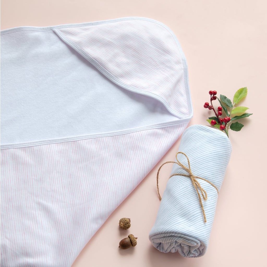 Tấm Quấn 2 Lớp Thu Đông MIOMIO, Họa Tiết: Thỏ, Sọc, Mèo, Mèo Mây Cho Bé Trai Bé Gái, Freesize, Vải Interlock Cotton