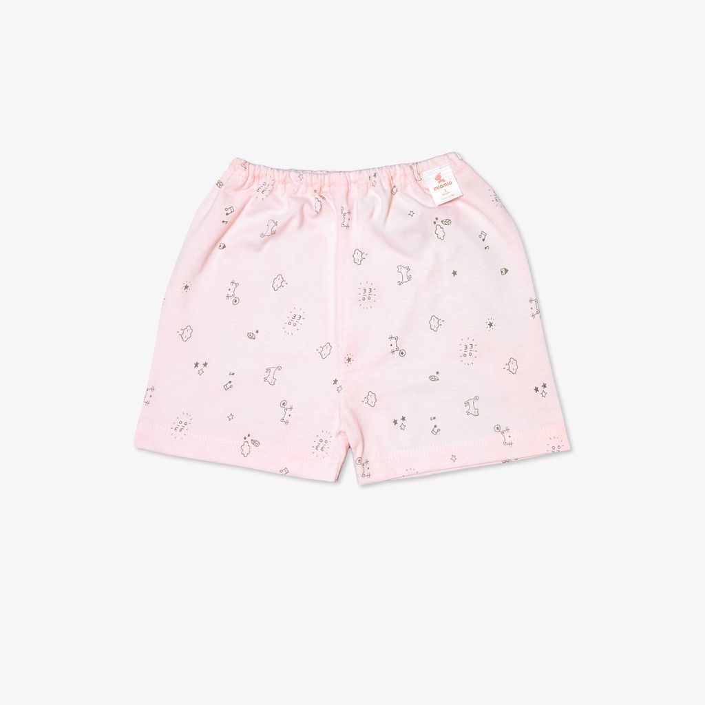 Combo 4 Quần Ngắn Sơ Sinh MIOMIO, Họa Tiết: Thỏ, Sọc, Mèo, Mèo Mây Cho Bé Trai, Bé Gái (Từ 0 - 24 Tháng), Vải Cotton