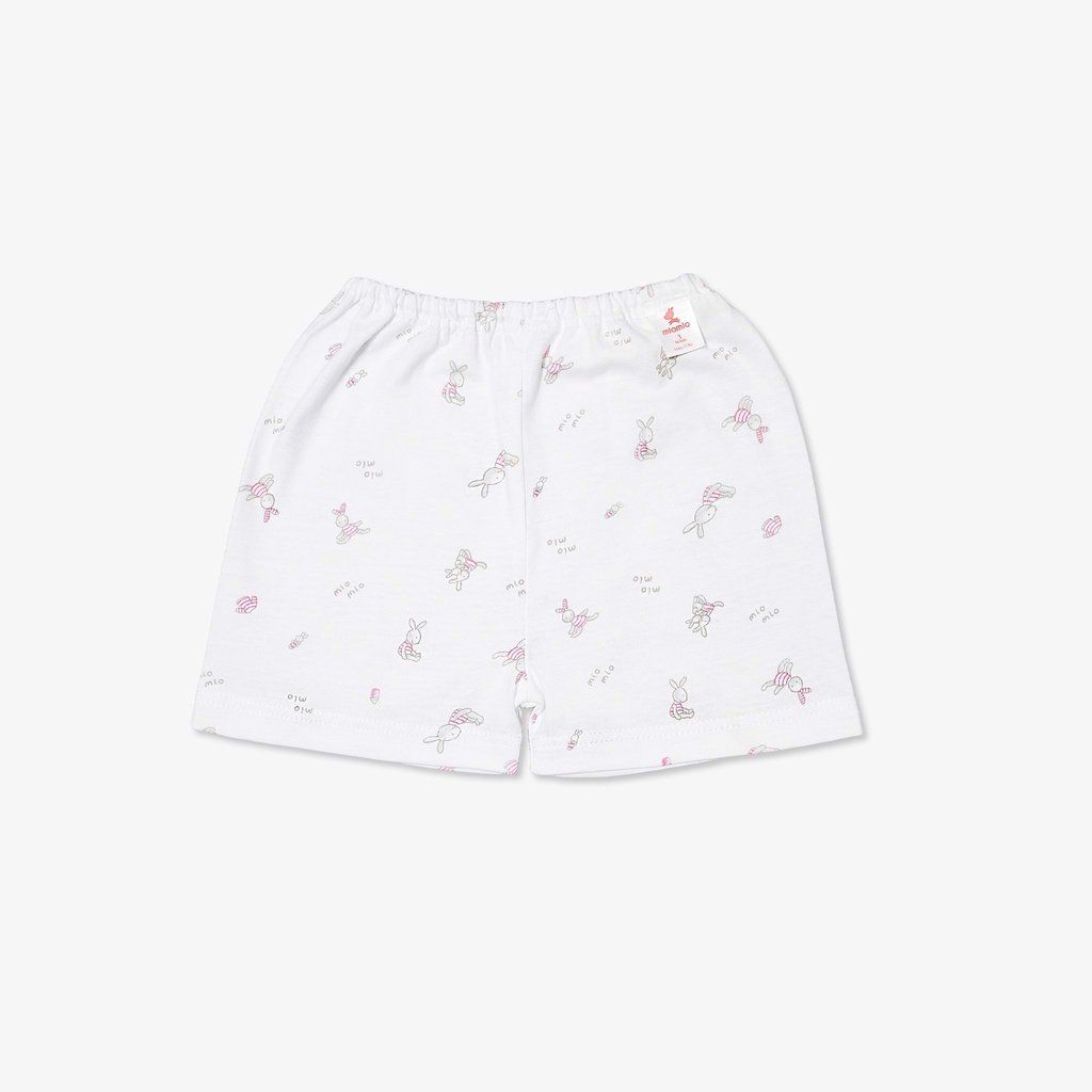 Combo 4 Quần Ngắn Sơ Sinh MIOMIO, Họa Tiết: Thỏ, Sọc, Mèo, Mèo Mây Cho Bé Trai, Bé Gái (Từ 0 - 24 Tháng), Vải Cotton
