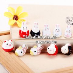 KHC0029 - Mèo sứ MANEKI NEKO làm vòng tay