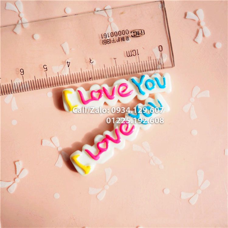 LET0011 - Chữ I Love You Trang trí Điện thoại