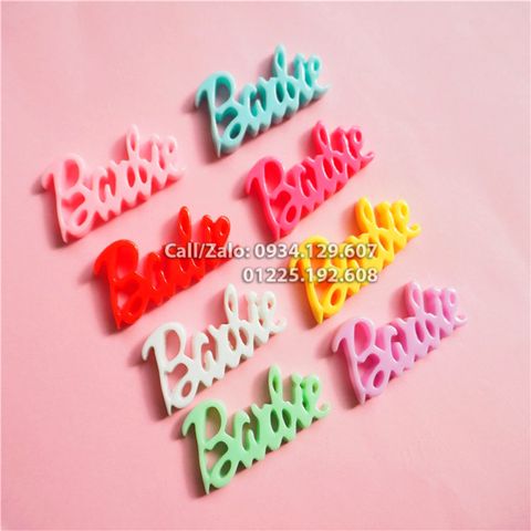 LET0013 - Chữ Barbie nhựa Trang trí Điện thoại