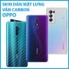 Skin Dán mặt lưng vân Carbon cho OPPO Reno 5, Reno 4, Reno 4 Pro, A93, Reno 3