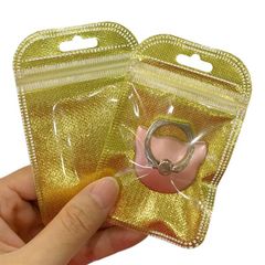 Bộ 50 Túi Zipper 6*8cm đựng nhẫn Iring, hạt đá, phụ kiện