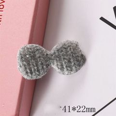 KHC0044 - Nơ vải len 22*41mm (Gói 2 cái)