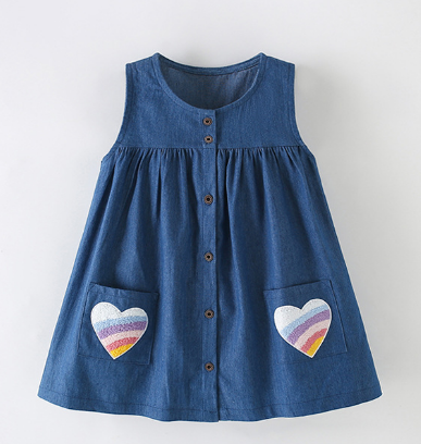  DAM202503- Đầm jeans 