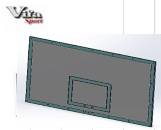 Bảng bóng rổ composite Vifa 800518, Bang bong ro composite Vifa 800518