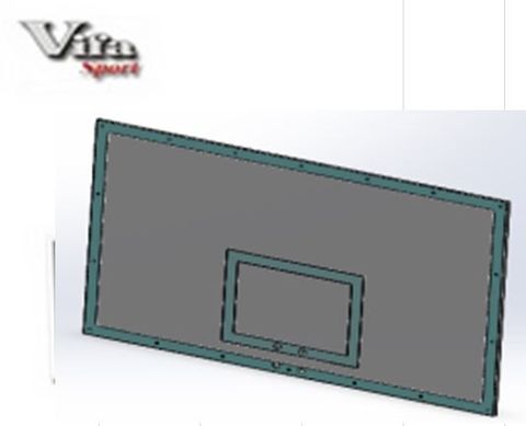 Bảng bóng rổ composite Vifa 800518, Bang bong ro composite Vifa 800518