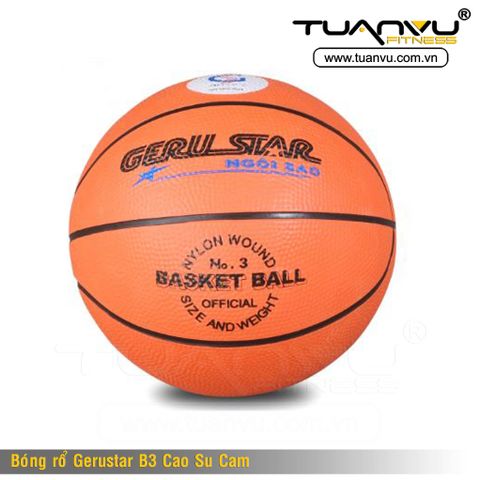 Bóng Rổ Gerustar B3 Cao Su Cam, Bong Ro Gerustar B3 Cao Su Cam, bóng rổ Gerustar , bong ro Gerustar , bóng rổ, bong ro