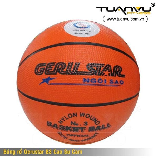 Bóng Rổ Gerustar B3 Cao Su Cam, Bong Ro Gerustar B3 Cao Su Cam, bóng rổ Gerustar , bong ro Gerustar , bóng rổ, bong ro