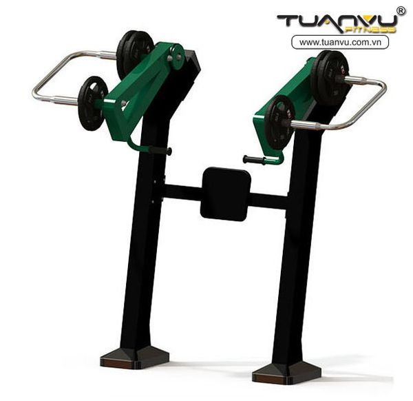 Dụng cụ tập thể lực ngoài trời đứng đẩy ngực TVQDTL015