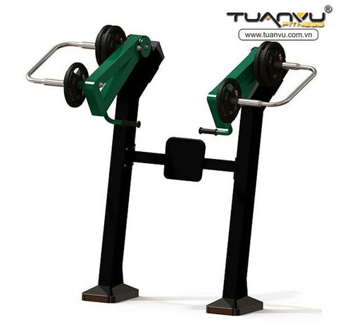 Dụng cụ tập thể lực ngoài trời đứng đẩy ngực TVQDTL015