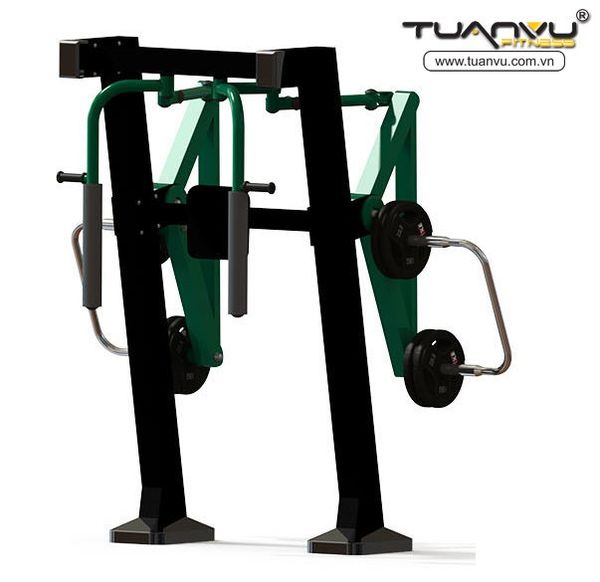 Dụng cụ tập thể lực ngoài trời ép ngực TVQDTL004