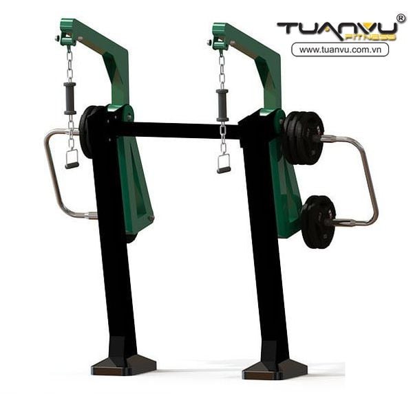 Dụng cụ tập thể lực ngoài trời kéo xô TVQDTL022