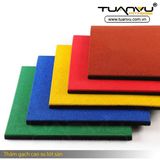 Thảm gạch cao su lót sàn 1m x 1m, Tham gach cao su lot san 1m x 1m, Thảm gạch, thảm hạt cao su, tham gach, tham hat cao su