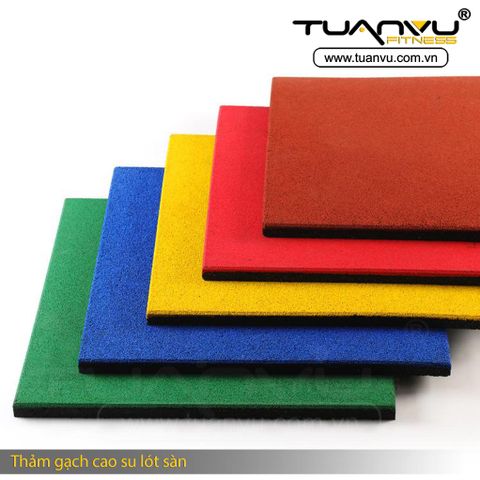 Thảm gạch cao su lót sàn 1m x 1m, Tham gach cao su lot san 1m x 1m, Thảm gạch, thảm hạt cao su, tham gach, tham hat cao su