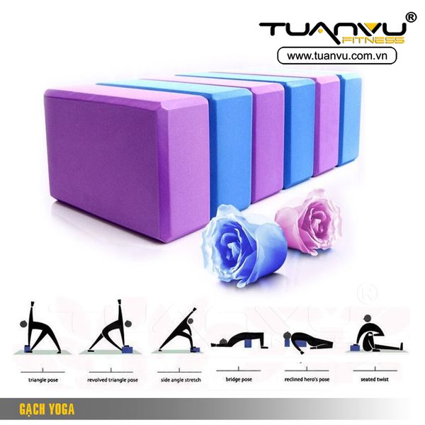 Gạch yoga xốp, gach yoga xop, goi yoga xop, gối yoga xốp