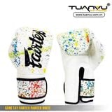 Găng tay Fairtex Painter White, Gang tay Fairtex Painter White, Fairtex Painter White, găng tay boxing, gang tay boxing