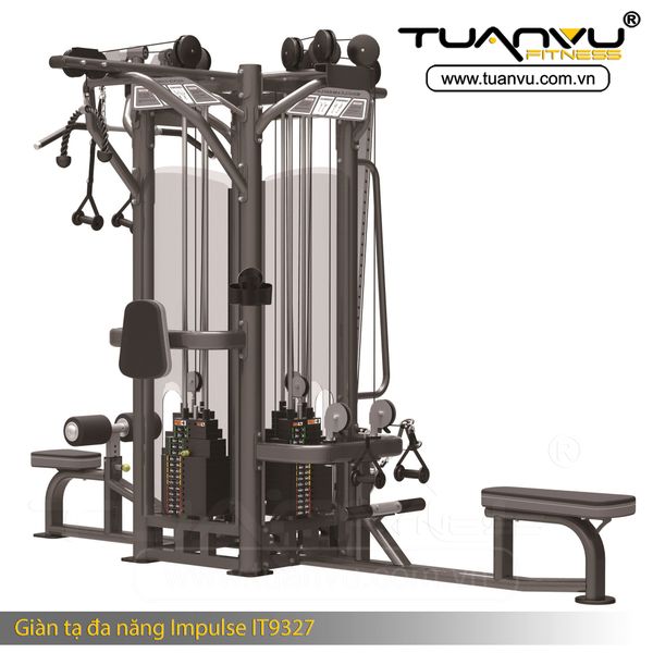 Giàn tạ đa năng Impulse IT9327 4 stack multi station, Gian ta da nang Impulse IT9327 4 stack multi station, Impulse IT9327, IT9327, 4 stack multi station