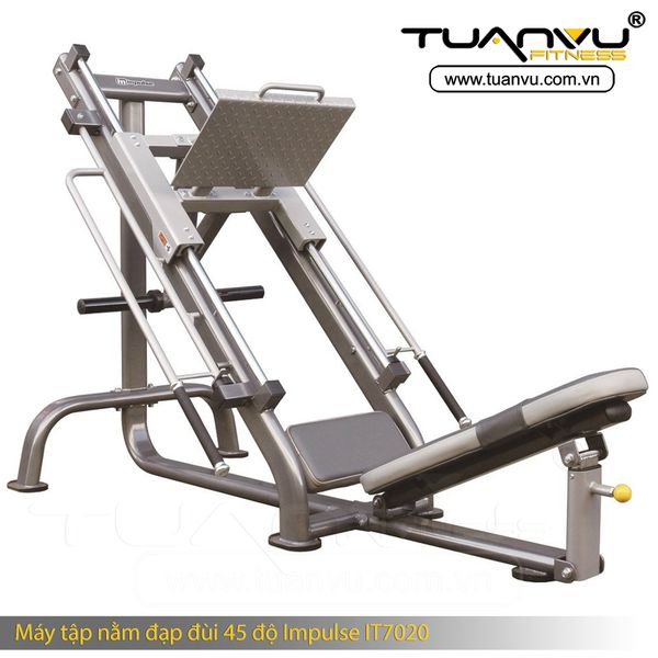 May tap nam dap dui 45 do Impulse IT7020, Máy tập nằm đạp đùi 45 độ Impulse IT7020
