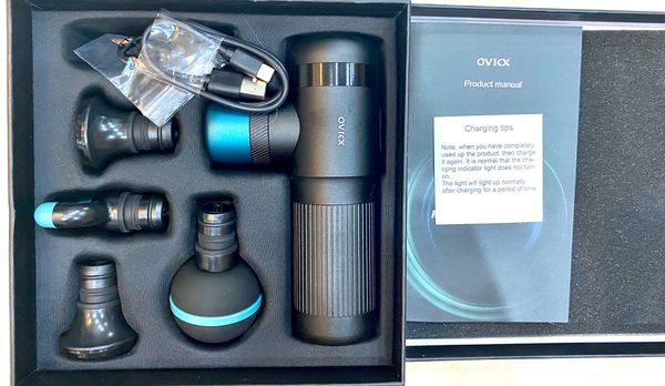 Súng massage cầm tay Q800 OVICX, sung massage cam tay Q800 OVICX