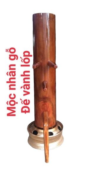 Mộc nhân gỗ đế vành lốp, moc nhan go de vanh lop