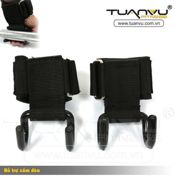 Quấn cổ tay nâng tạ có móc hỗ trợ, Quan ca tay nang ta co moc ho tro