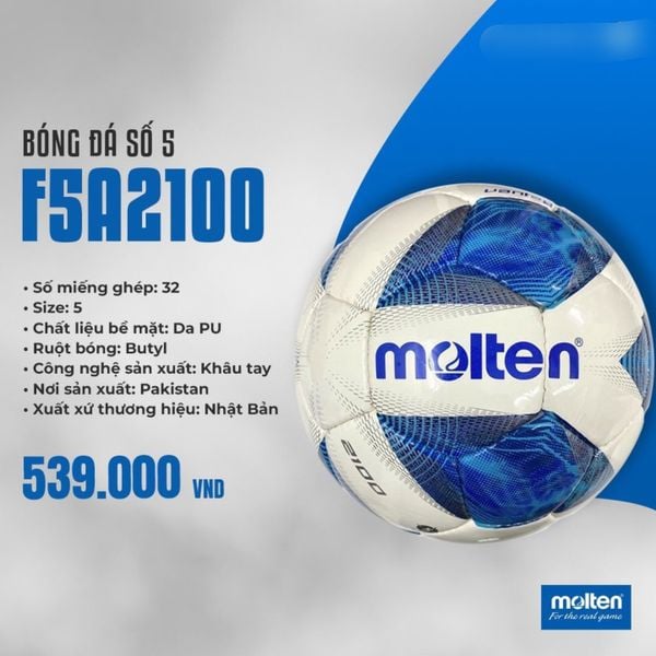 Quả bóng đá số 5 F5A2100, qua bong da F5A2100