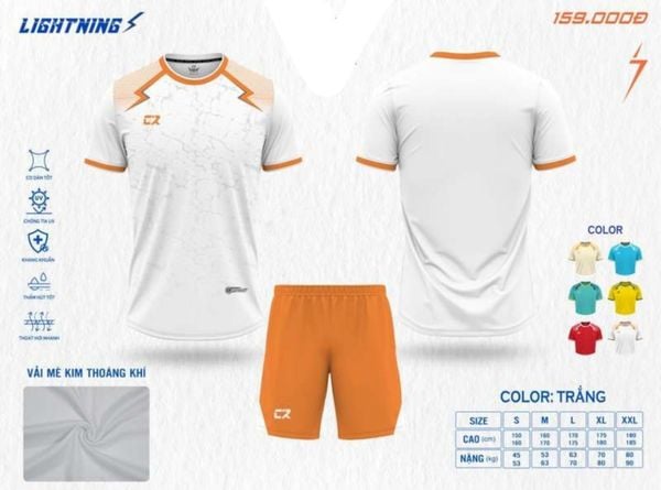 Quần áo đá bóng Lightning, quan ao da bong lightning