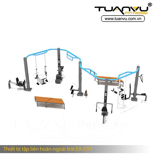 Thiết bị tập liên hoàn ngoài trời EX-C07, Thiet bi tap lien hoan ngoai troi EX-C07