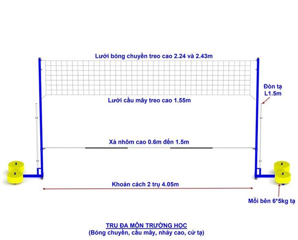 Trụ đa môn trường học Vifa 901911, Tru da mon truong hoc Vifa 901911