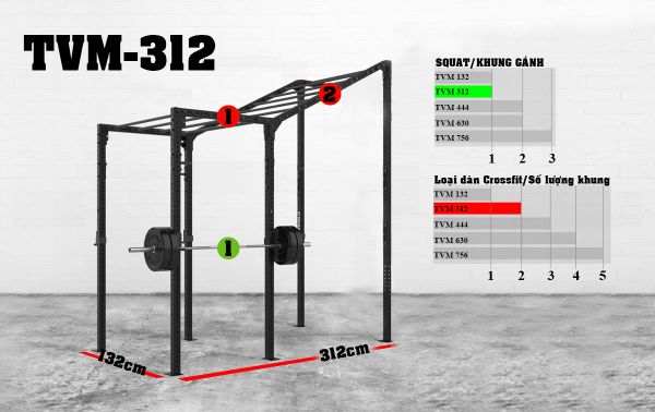 GIÀN CROSSFIT TVM - 312, GIAN CROSSFIT TVM - 312