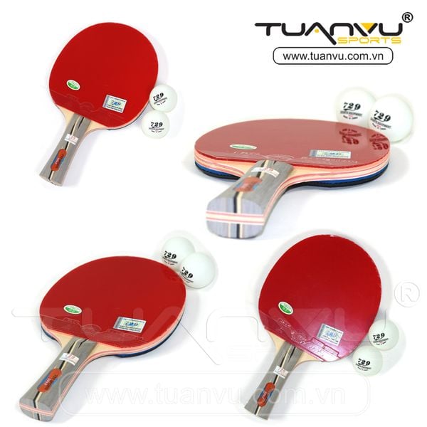Vợt bóng bàn kèm bóng 729, vot bong ban kem bong 729, vợt bóng bàn, vot bong ban