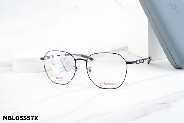 NBL05357X gọng kính chính hãng new balance, top gọng đẹp, gọng thời trang, gọng nam nữ unisex, gọng kính trẻ em, gọng kính em bé, gọng kính cận, gọng kính giả cận chống bụi, kiểu dáng lục giác