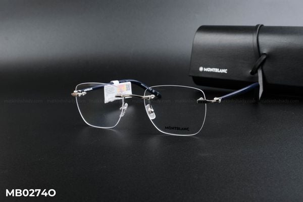 MB0274O gọng kính chính hãng Montblanc, top gọng đẹp, gọng thời trang, gọng nam nữ unisex, gọng kính cận, gọng kính giả cận chống bụi, kiểu dáng vuông khoan ốc không viền