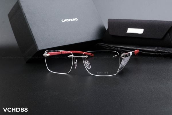 VCHD88 gọng kính chính hãng Chopard, top gọng đẹp, gọng thời trang, gọng nam nữ unisex, gọng kính cận, gọng kính giả cận chống bụi, kiểu dáng vuông khoan ốc không viền