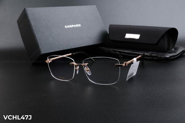 VCHL47J gọng kính chính hãng Chopard, top gọng đẹp, gọng thời trang, gọng nam nữ unisex, gọng kính cận, gọng kính giả cận chống bụi, kiểu dáng vuông khoan ốc không viền