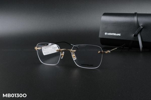 MB0130O gọng kính chính hãng Montblanc, top gọng đẹp, gọng thời trang, gọng nam nữ unisex, gọng kính cận, gọng kính giả cận chống bụi, kiểu dáng vuông khoan ốc không viền