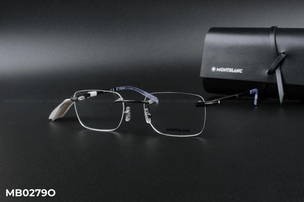 MB0279O gọng kính chính hãng Montblanc, top gọng đẹp, gọng thời trang, gọng nam nữ unisex, gọng kính cận, gọng kính giả cận chống bụi, kiểu dáng vuông khoan ốc không viền