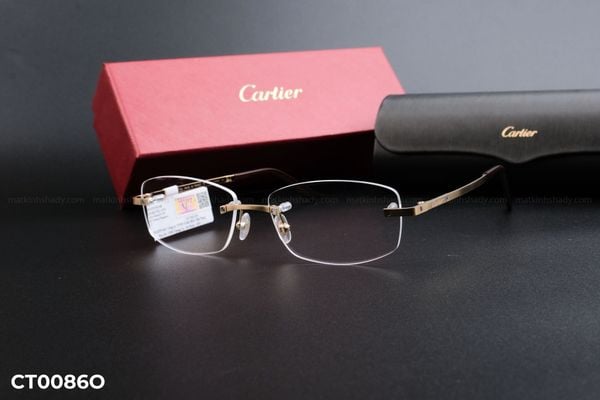 CT0086O Gọng chính hãng Cartier, top gọng đẹp, gọng thời trang, gọng nam nữ unisex, gọng kính cận, gọng kính giả cận chống bụi, kiểu dáng vuông khoan ốc không viền