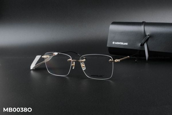 MB0038O gọng kính chính hãng Montblanc, top gọng đẹp, gọng thời trang, gọng nam nữ unisex, gọng kính cận, gọng kính giả cận chống bụi, kiểu dáng vuông khoan ốc không viền