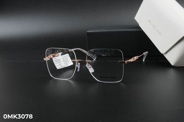 0MK3078 gọng kính chính hãng Michael Kors, top gọng đẹp, gọng thời trang, gọng nam nữ unisex, gọng kính cận, gọng kính giả cận chống bụi, kiểu dáng vuông khoan ốc không viền