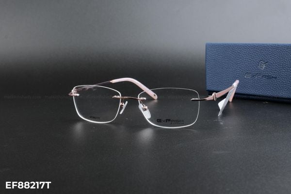 EF88217T gọng kính chính hãng exfash, top gọng đẹp, gọng thời trang, gọng nam nữ unisex, gọng kính cận, gọng kính giả cận chống bụi, kiểu dáng vuông khoan ốc không viền